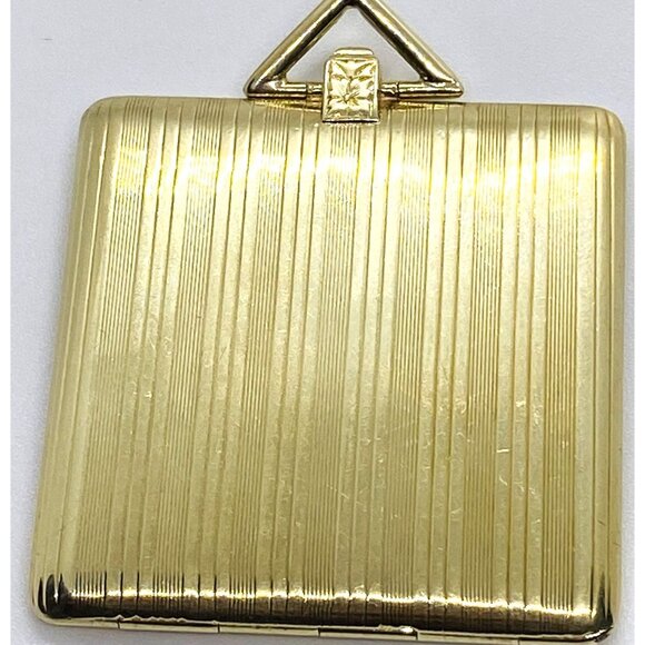 Tiffany & co 14K Yellow Gold Square Photo Locket 585